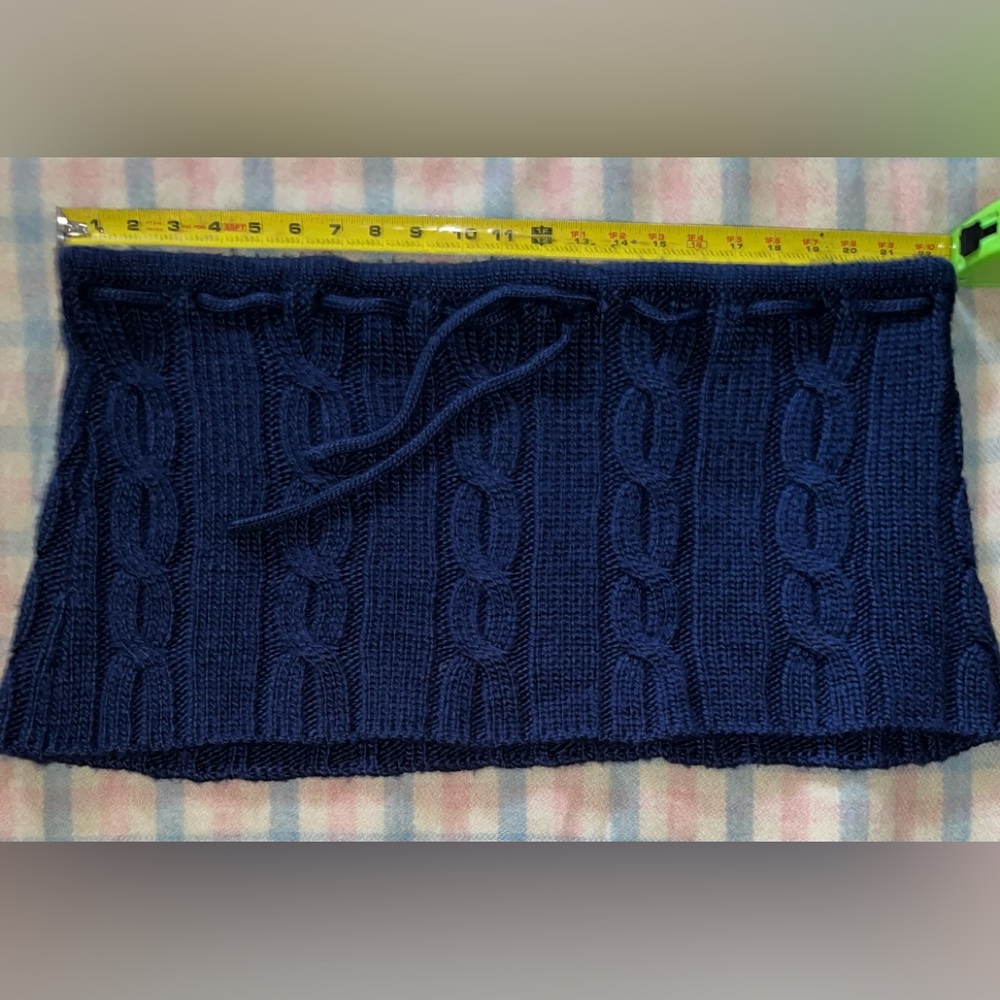 Blue Cable knit skirt - Picture 4 of 6